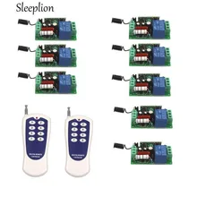 Sleeplion 220V 1CH 1CH 10A Wireless Remote Control Switch Relay 8 Receiver ,315/433.92 MHZ