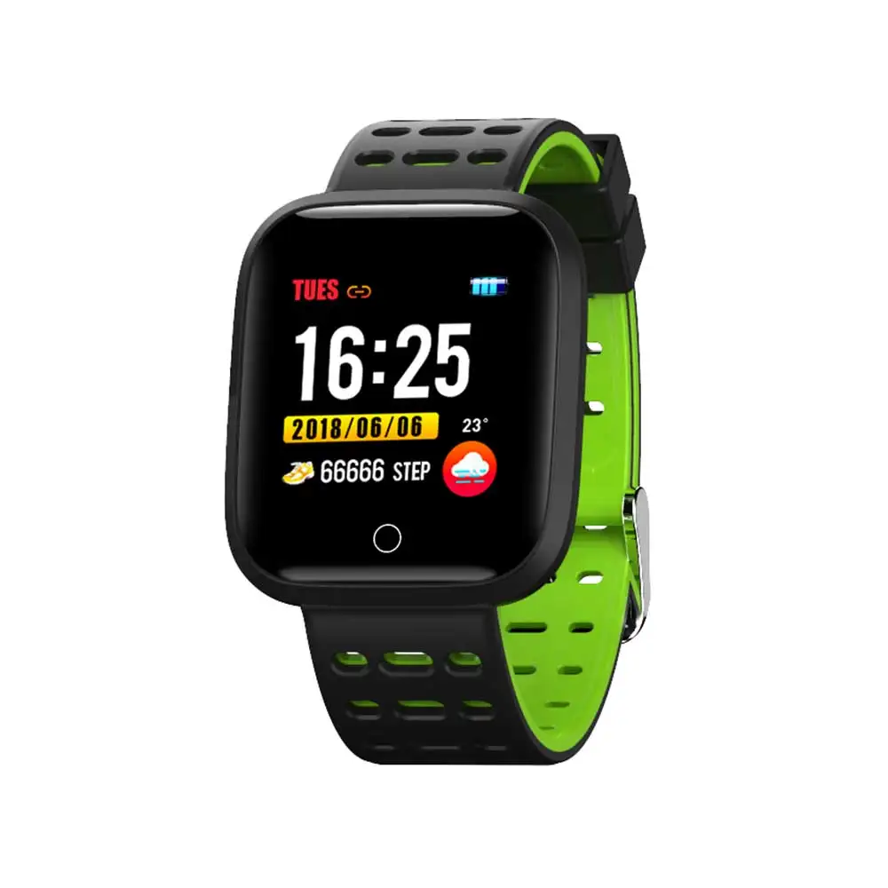 Bluetooth RH95 Смарт часы P68 180mA Шагомер фитнес браслет трекер монитор сердечного ритма