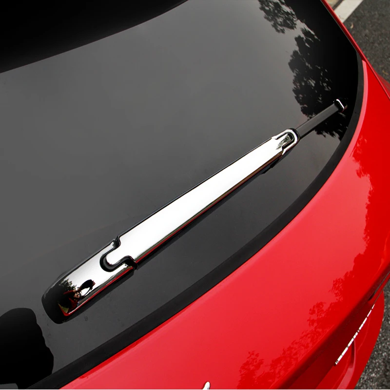 

ABS Chrome Rear wipers cover Mirror frame Trim Decoration Protector Exterior Accessories For Jaguar E-Pace 2017 2018 2019
