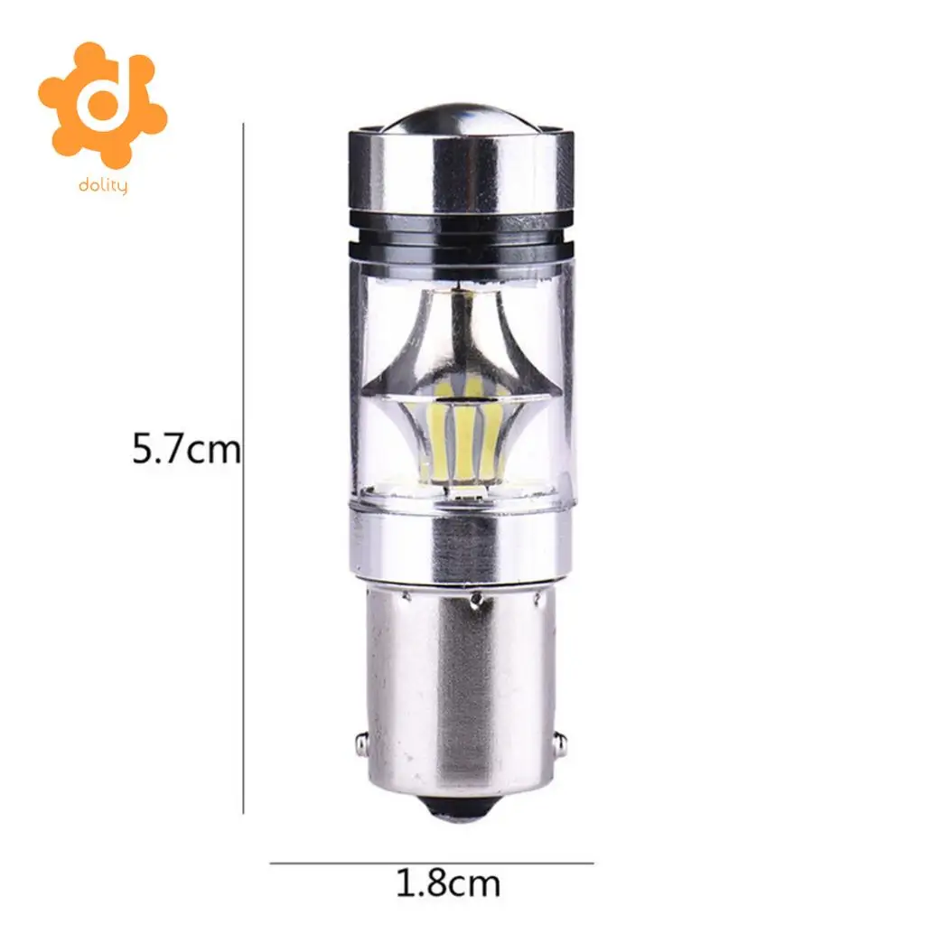 Baoblaze 2 Pieces Car 1156 BA15S 100W LED Lights Turn Signal Reverse Bulb 6000K White