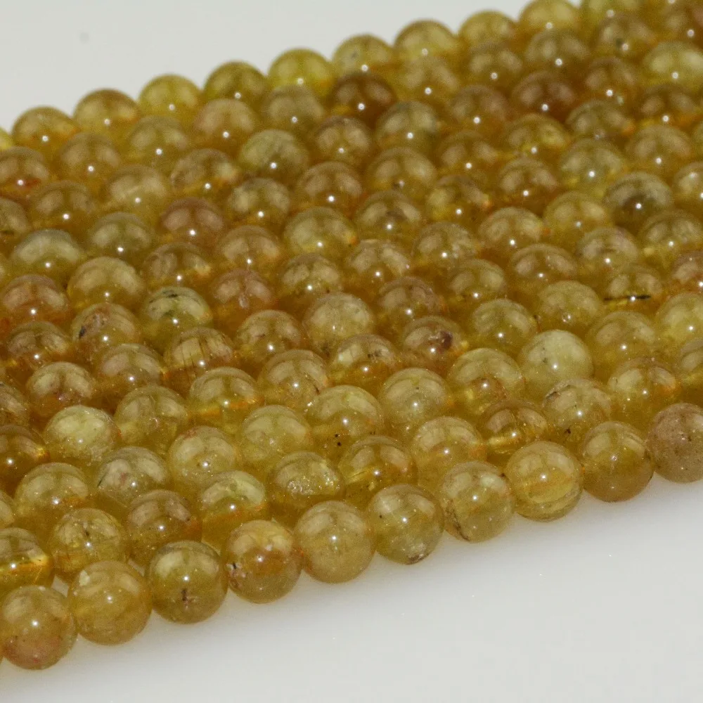 

Natural Mexico Green / Yellow Apatite Loose Round Beads 6mm, 8mm