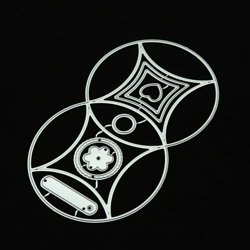 

1PCS Round Box Metal Cutting Dies New 2018 Craft Stamps Die Cut Embossing Card Making Stencil Frame Xmas New Year