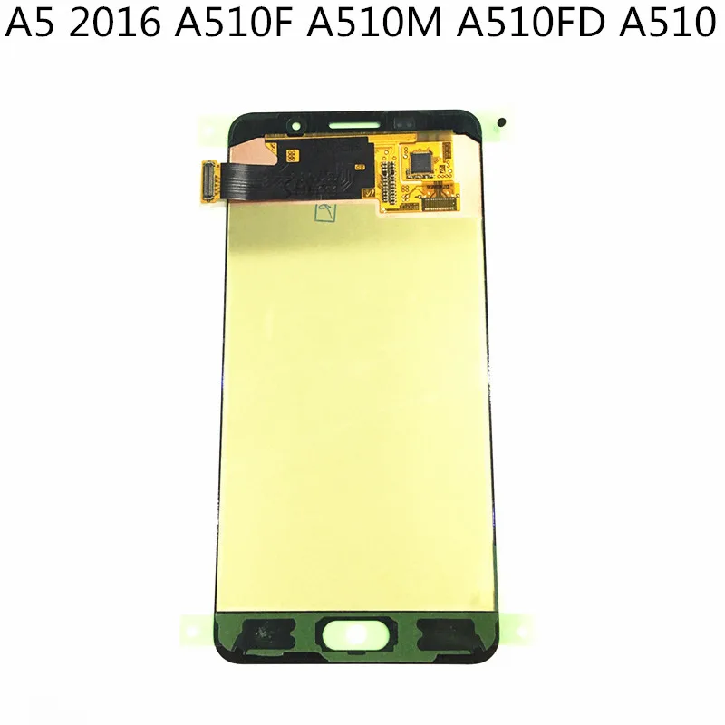 

New Super AMOLED LCD A5 2016 A510F A510M A510FD A510 Display 100% Tested Working Touch Screen Assembly For Samsung Galaxy A510