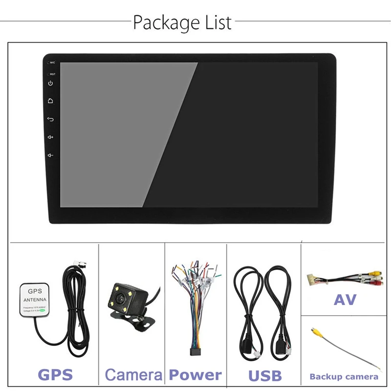  2 Din 9 pulgadas Android 81 Universal coche Radio doble Din estéreo Gps navegación en el salpicader