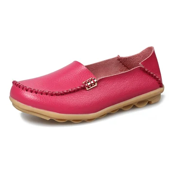 

Women Shoes Genuine Leather Sneakers Women Loafers Slip On Woman Flats Shoe Low Heel Moccasins Footwear