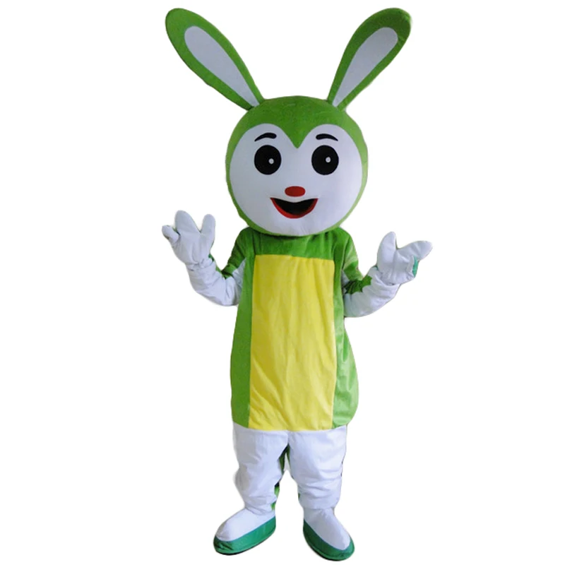 

Professional Green Rabbit Mascot Costume Animal Mascot Costume Free Shipping