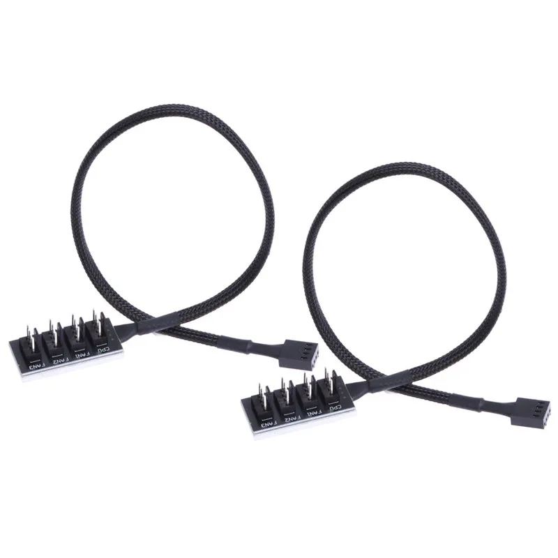 Computer Case Fan PWM Hub Fan HUB Extended Line Computer Cables  & Connectors PWM 4P Patch Cord