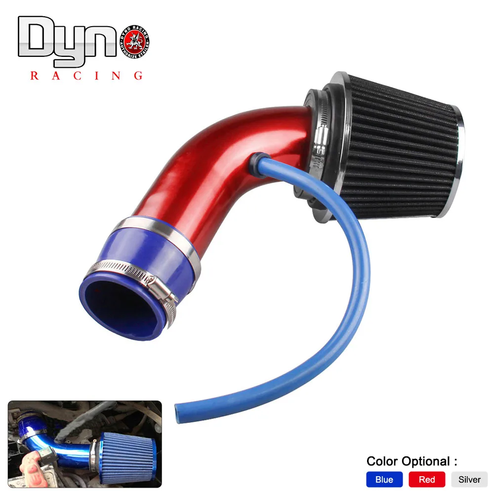 3inch/76mm Car Universal Aluminum Air Intake pipe kit+Air FILTER Duct