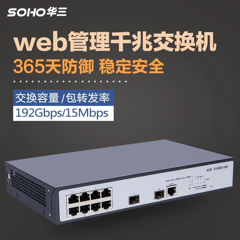 SMB-S1850-10P 8-коммутатор L2 коммутатор доступа веб-интеллектуальная сеть управления