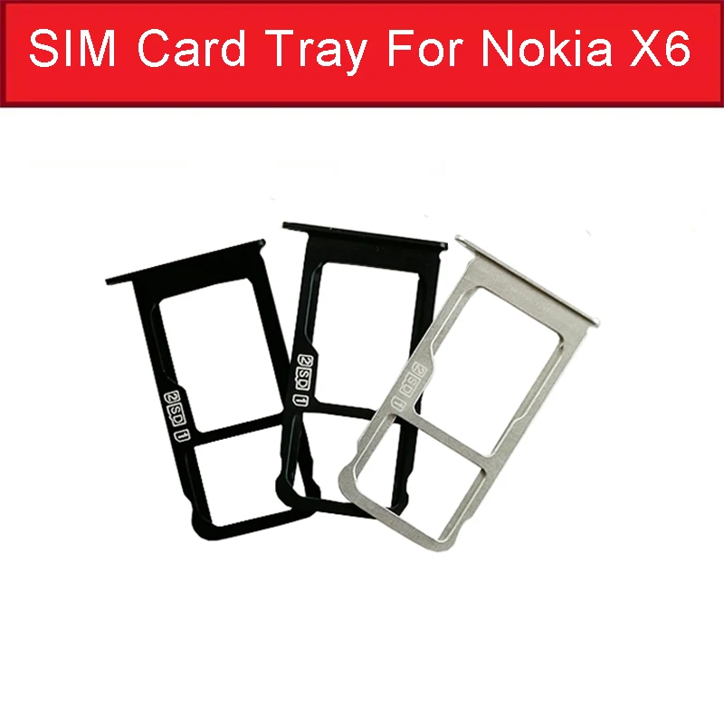 Подлинный держатель для считывания sim карт Nokia X6 TA 1099 слот карты памяти SD запасные