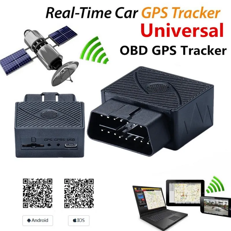 16Pin OBD Car GPS Tracker Auto GSM GPS Locator Support GPRS Anti-theft Protection Alarm Electronic Fence Auto GPS Tracker