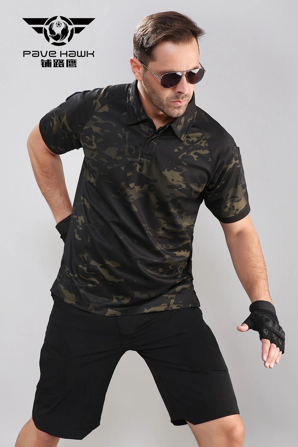 livre esporte tshirt camuflagem mangas curtas t-shirts