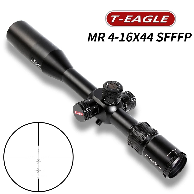 Бренд T-Eagle MR 4-16x44 SF FFP HD тактический прицел AirRifle Sniper охотничья Оптика прицел охотничий Пистолет Аксессуары