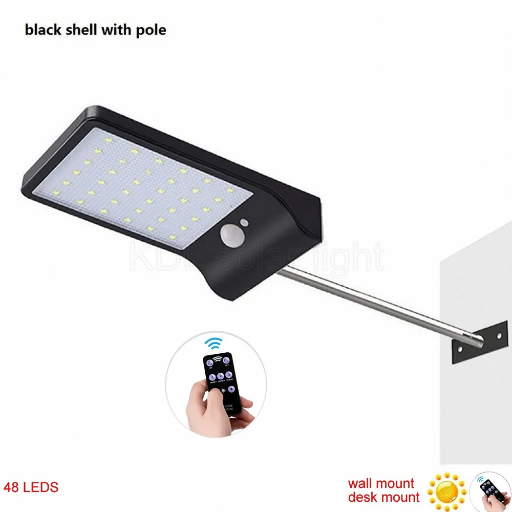 

Solar Power 48 Led Solar Light PIR Motion Sensor 7 Mode Garden Light LED Street Lamp With Remote Controll c Solar Lamps spotl