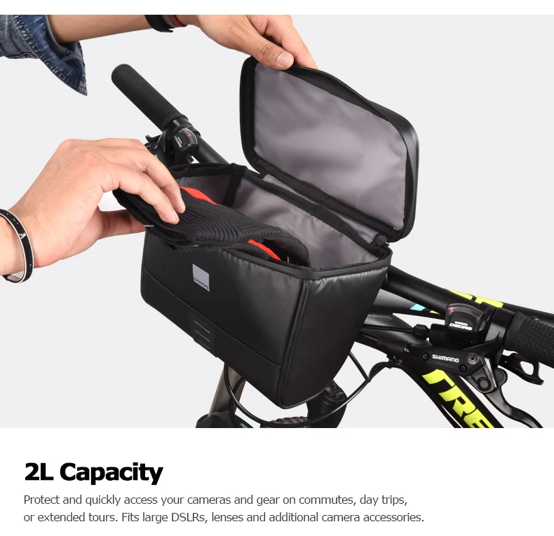 Sale Sahoo Travel Series 112049 Waterproof Touchscreen Cycling Bike Bicycle Map Sleeve Handlebar Bag Pack Pannier Basket Phone Camera 4