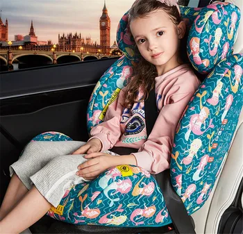 

Child safety seat car baby baby 0-4-3-12 years old can sit flat color random