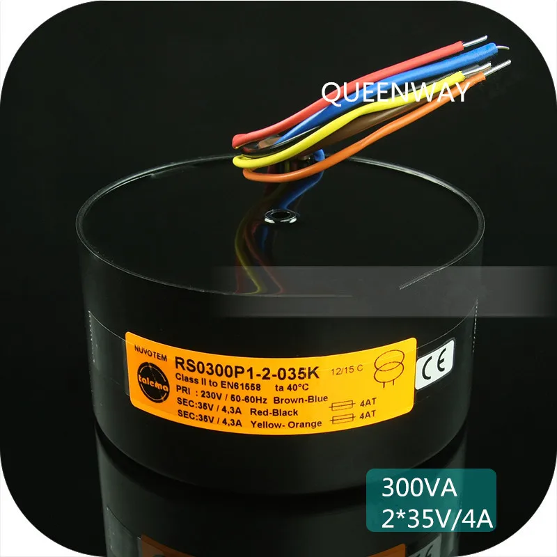 

T-013 2*35V 300W 4A RS Talema Fully Shielded Toroidal Transformer 300VA Primary Rated Voltage 230V AC