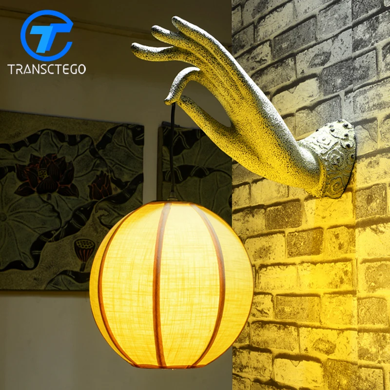 New Chinese Antique Wall Light Decoration Personalized Restaurant