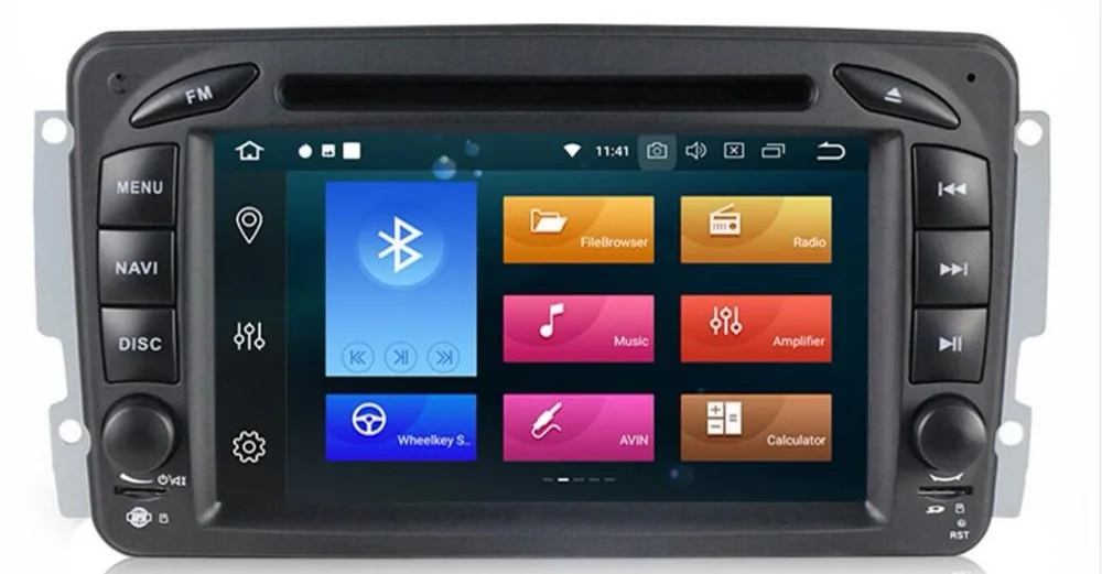 Discount 7"HD ANDROID 8.1 CAR DVD player For Mercedes Benz W209 W203 W168 ML W163 W463 Viano W639 Vito Vaneo Wifi GPS BT Radio NEW Map 2