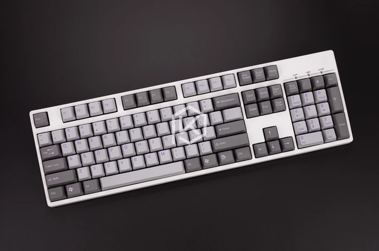 Taihao pbt, двойные брелки для самостоятельной сборки, игровая механическая клавиатура, цвет: черный, оранжевый, голубой, Радужный светильник, серый