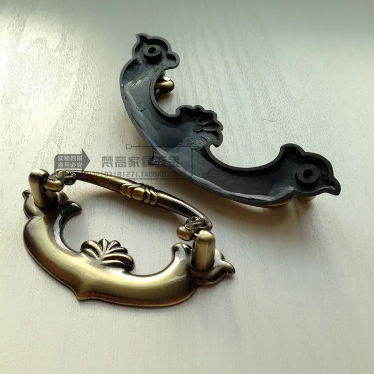 Classical Antique Sturdy Mahogany Furniture Pull Vintage Bronze Drawer Bed Cabinet Cabinet Handle Retro Shoe Cabinet Handle