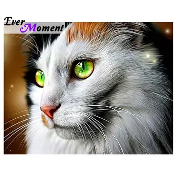 

Ever Moment Diamond Painting 5D DIY Full Square Drill Picture Of Rhinestone Decoration Home Diamond Embroidery Cat S2F1751