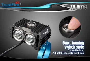

2017 TrustFire TR-D016 2xCREE XM-L2 800 Lumens 3-Mode LED Bicycle Light+4.2V 5200mAh Battery Pack+ Charger