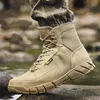 Ultra Light Outdoor Climbing Non-slip High Shoes Men's Desert Military Boot Hiking Hunt Army Fan Training Combat Tactical Boots ► Photo 3/6