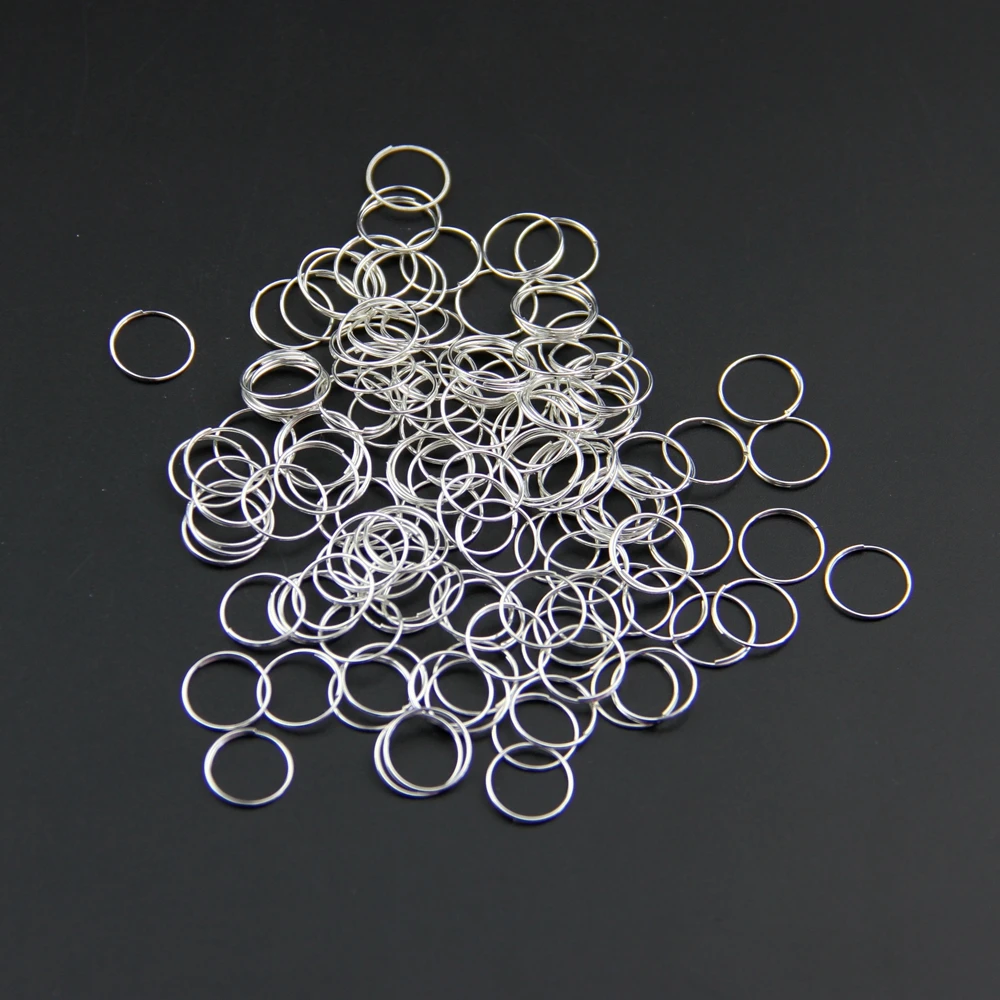 

10mm-13mm Chrome Metal Rings Octagon Beads Lamp Connectors Components