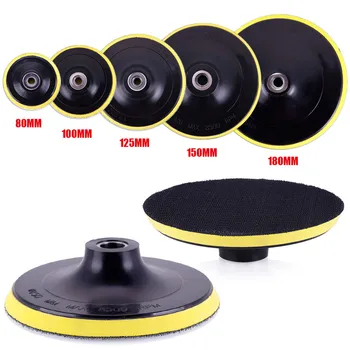 

125MM Car Polishing Buffing Pad Hook Loop Backer Plate Select Size Sets Backing