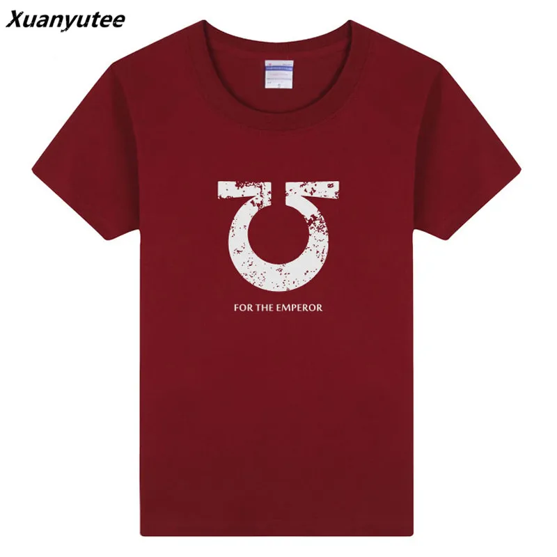 Xuanyutee Warhammer 40 К для императора футболка Homme De Marque хлопок короткий рукав с круглым вырезом и принтом игры вентилятор любовника футболка для мужчин