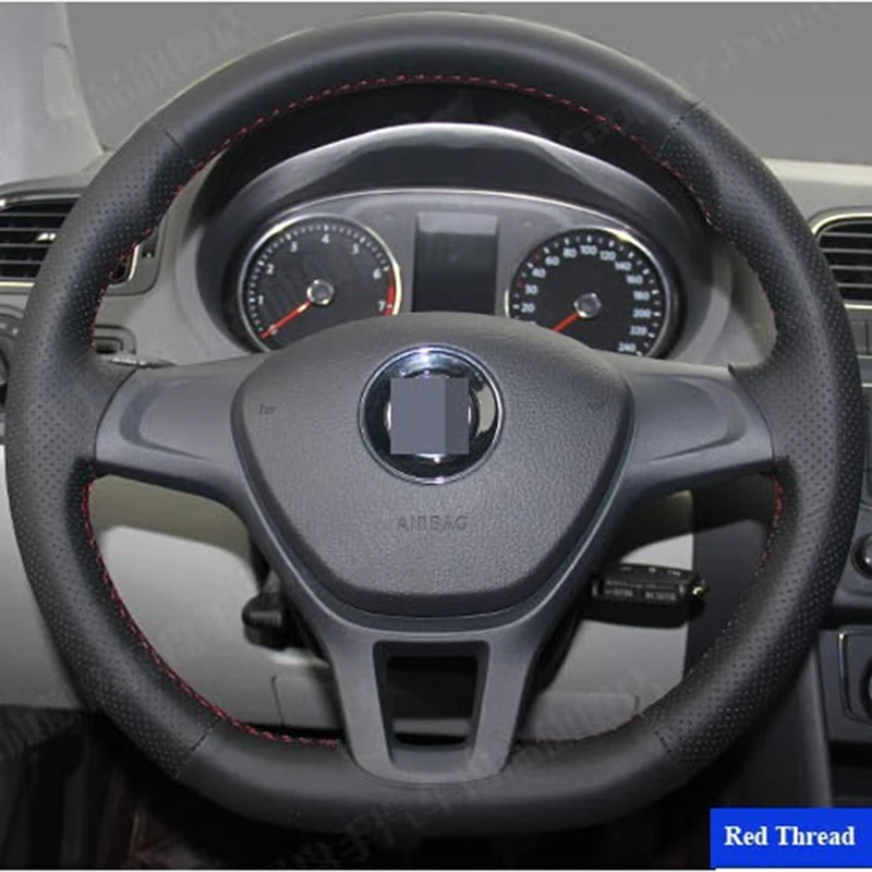 Оплетенный чехол на руль для Volkswagen VW Golf 7 Mk7 2014 2015|wheel cover|cover bucketwheel tool |