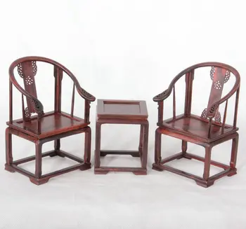 

Rosewood mahogany armchair micro-miniature crafts small furniture Qing Palace chair tuba creative ornaments