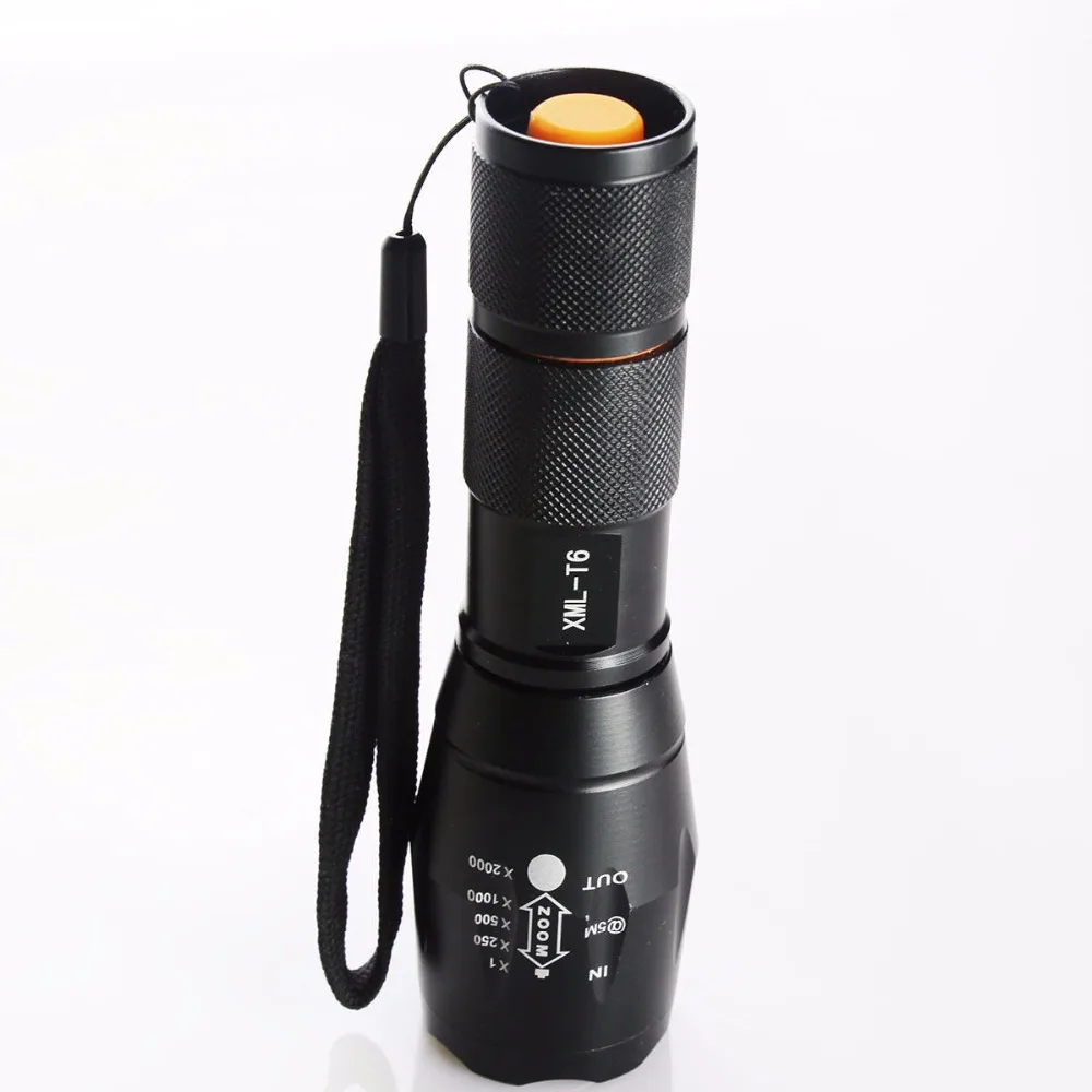 Lanternas e Lanternas xm-l t6 zoomable tocha autodefesa Modo de Mudança : Alto / Médio / Baixo