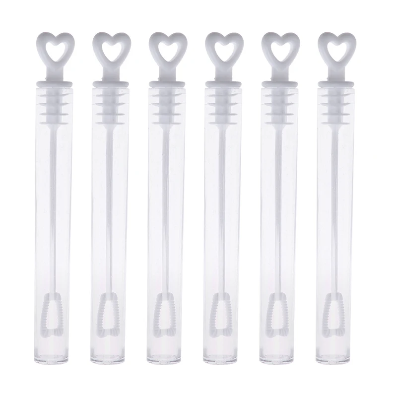 

24pcs/lot Empty Bubble Soap Bottles Tube With Heart Shaped Handle Wedding Xmas Birthday Party Decoration Baby Shower Favours