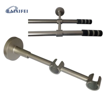 

2 Pcs D16mm Curtain Rod Decorative Multifunctional Double bracket 10/17cm , Window Decoration