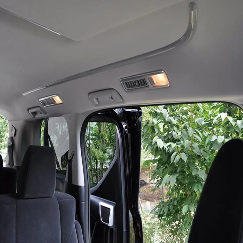 

ABS Matte For Toyota Alphard 2016-2018 accessories Car Back Rear Air Condition outlet Vent frame Cover Trim car styling 4pcs