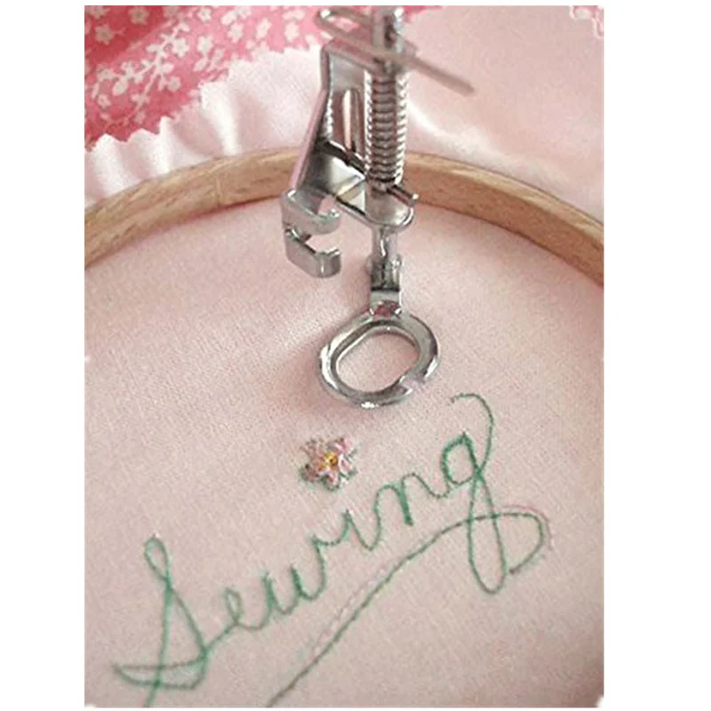 봉제 액세서리 자수 다닝 프레서 프리 모션 금속 퀼팅 노루발-모든 로우 생크 재봉틀 5AA7022에 적합