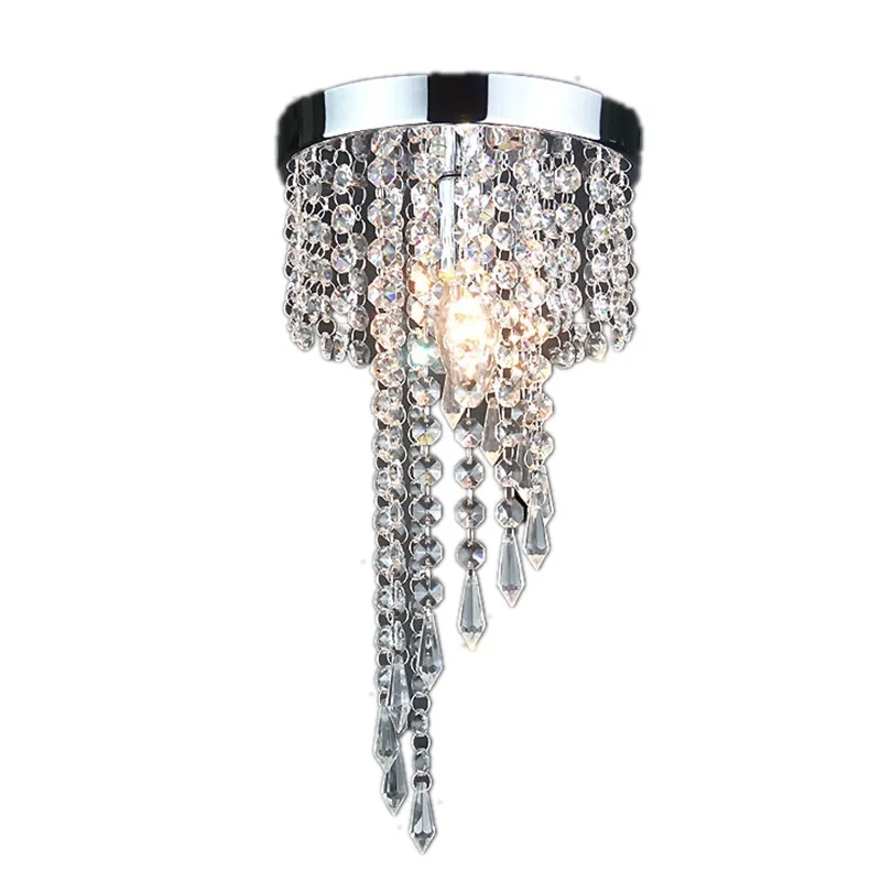 Lustre de Cristal Luzes de Teto Lâmpada do Teto Modern Chrome Ouro Levou Luminária Cristais Plafondlamp Lampadari Avizeler - 3 Luzes de teto