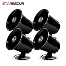 Smarsecur черный DC12V проводной громкий сигнал тревоги сирена Рог открытый для домашней безопасности системы защиты сигнализации системы