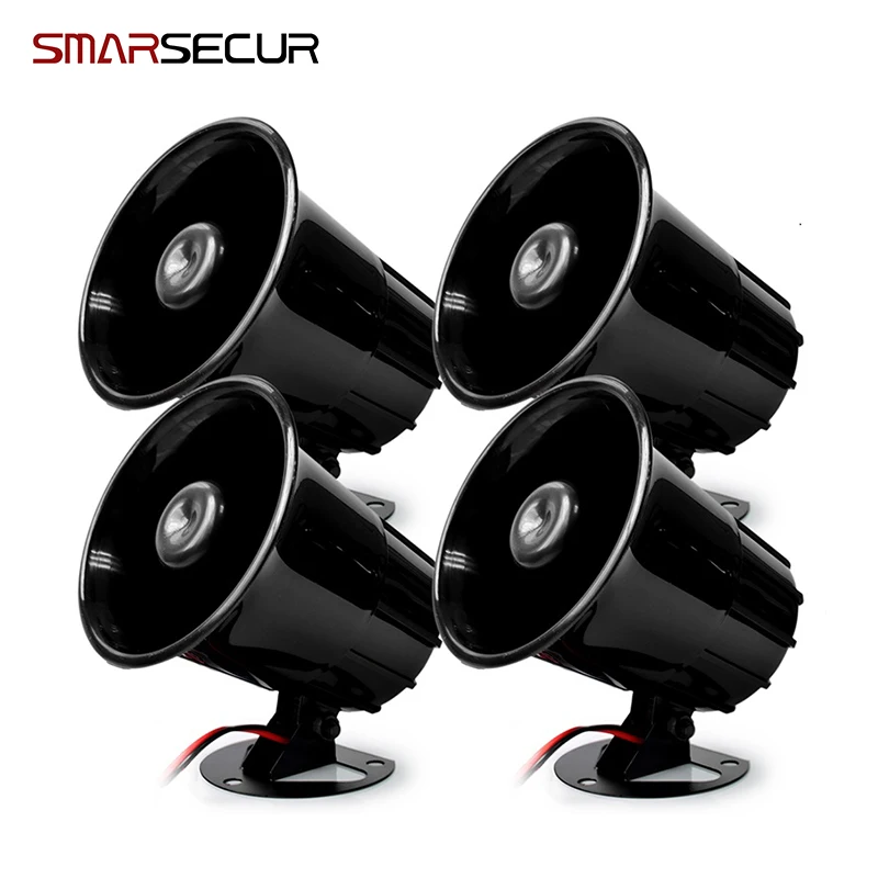 Wired Alarm Siren Horn Outdoor for Home Alarm System Security loudly