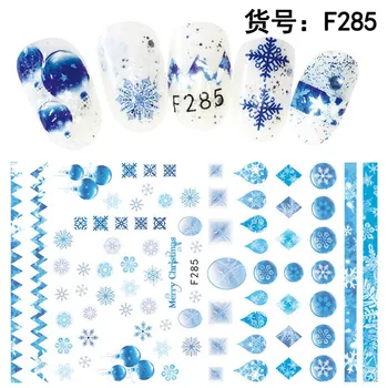 

1 Sheet 3D Colorful Multi-shaped Snowflake Adhesive Nail Art Stickers Decorations DIY Salon Tips F2XX#