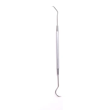 

1pcs Double Ends Dentist Teeth Clean Pick Stainless Steel Dental Tool Products Hygiene Explorer Probe Hook 17cm