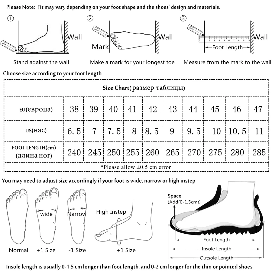 size 38 in men's shoes