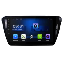 10.2 inch Quad core Car radio for SKODA Superb 2016 2015 Android 6.0 car DVD player with WiFi BT Steering wheel 1G RAM