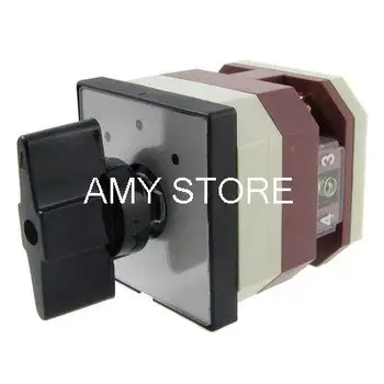 

380V/AC 220V/AC on/off/on Rotary Cam 4 Screw Terminals Changeover Switch