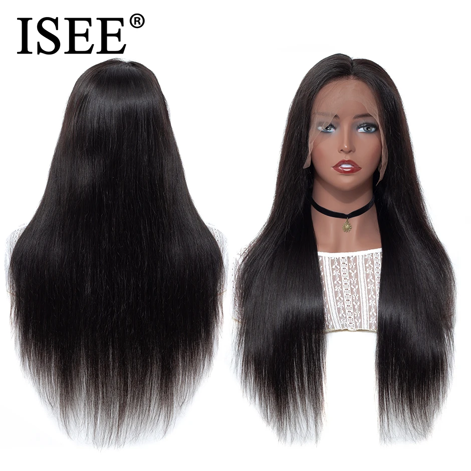 Price Straight Lace Front Wigs For Women 24 26 Inch ISEE HAIR Wigs 150%Density 13X4 13X6 Malaysian Straight Lace Front Human Hair Wigs