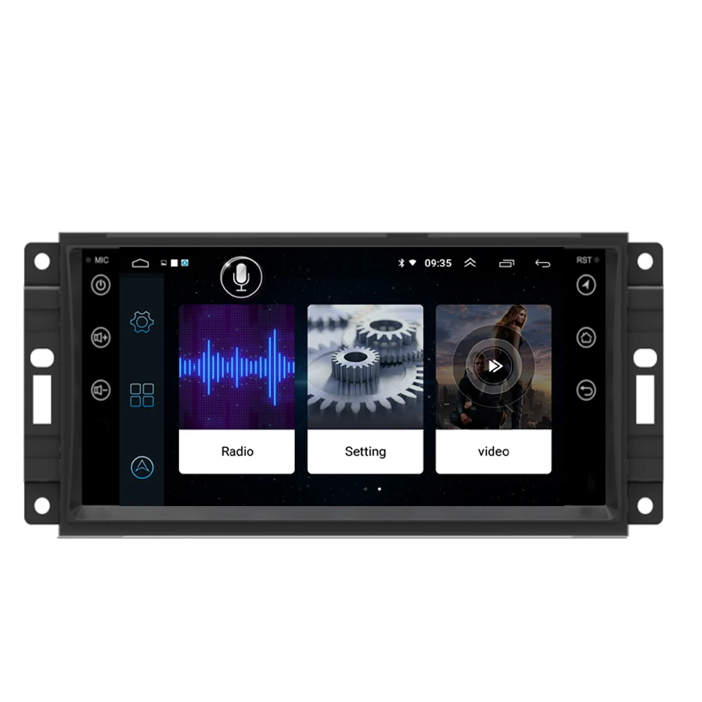 1DIN Android 8,1 автомобильный dvd для dodge зарядное устройство nitro sxt liberty с радио wifi BT HD 1024*600 четырехъядерный