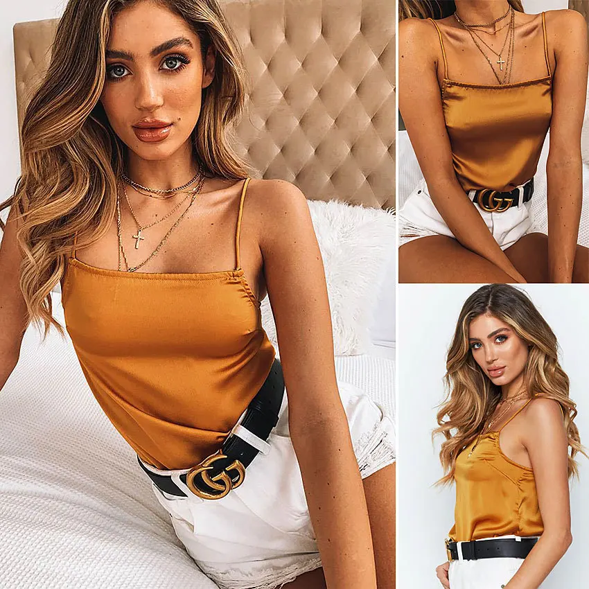 

T shirt women 2019 summer style multicolor small condole vest silk chiffon unlined garment summer mujer 2019 vestidos HJY8133