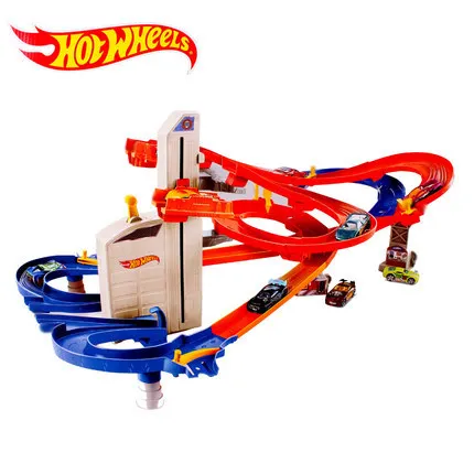 Hot Wheels круговая дорожка Игрушка Дети электрические игрушки квадратный город миниатюрный автомобиль Модель Классические антикварные автомобили Hotwheels